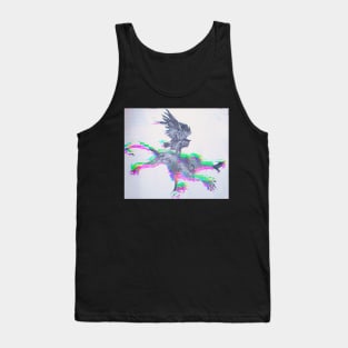 Glitch Owl Annoying A Monkey Tank Top